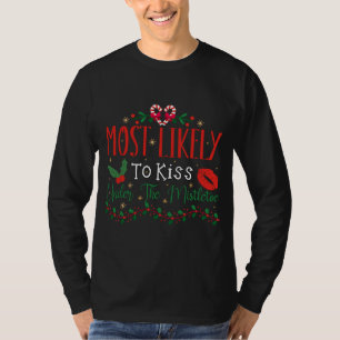 Most Likely To Christmas Family Matching Pyjamas E T-Shirt