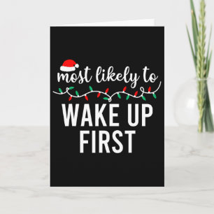 Most Likely To Christmas Matching Family Pyjamas F Card