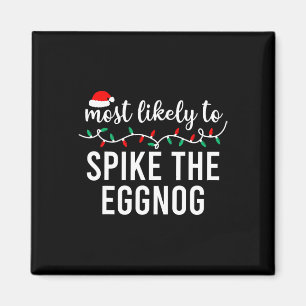 Most Likely To Christmas Matching Family Pyjamas F Magnet