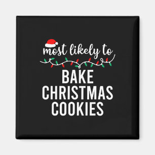 Most Likely To Christmas Matching Family Pyjamas F Magnet