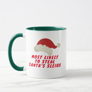 "Most Likely To" Christmas Mug - Custom Name