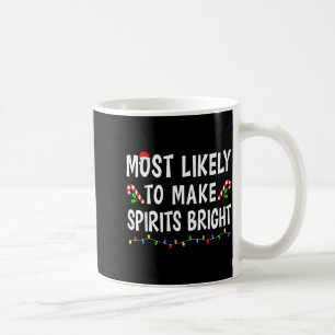 Most Likely To Christmas Xmas Pajamas Funny Matchi Coffee Mug
