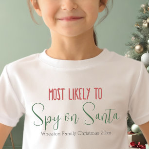 "Most Likely To" Custom Funny Family Christmas T-Shirt