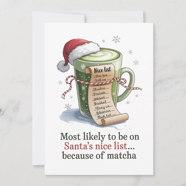 Most Likely to Drink Matcha While Everyone Else Ha Announcement (Front)