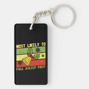 Most Likely To Fall Asleep First Key Ring