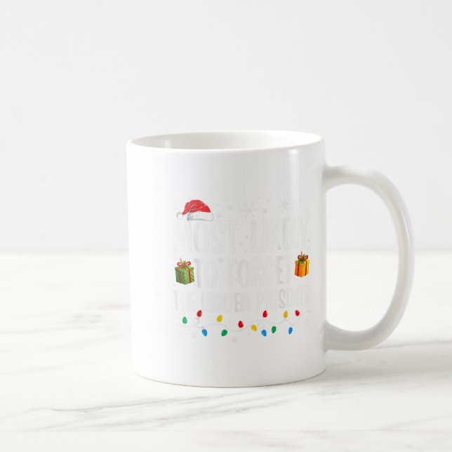 Most Likely To Forget The Hidden Family Christmas  Coffee Mug (Right)