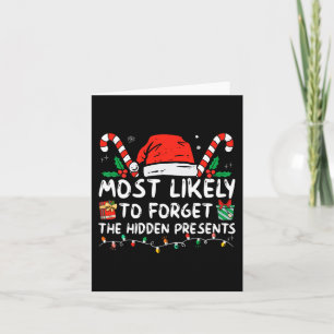 Most Likely To Forget The Hidden Presents Family C Card