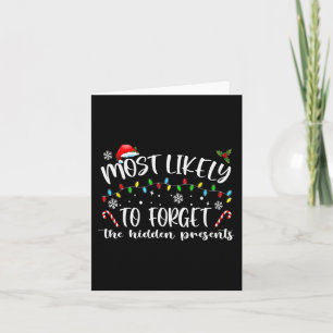 Most Likely To Forget The Hidden Presents Family C Card