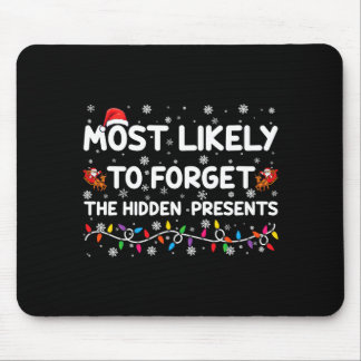 Most Likely To Forget The Hidden Xmas Mouse Mat