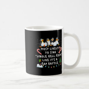 Most Likely To Funny Jingle Bell Christmas Pyjamas Coffee Mug