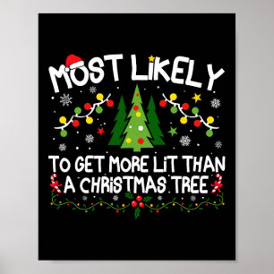 Most Likely To Get More Lit Than A Christmas Tree  Poster