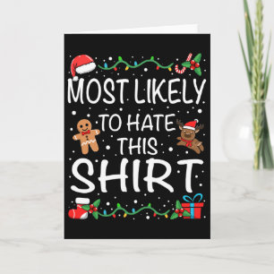 Most Likely To Hate This Family Christmas Card