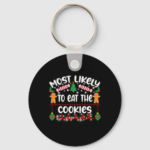 Most Likely To Hate This Xmas Pajamas Family Chris Key Ring