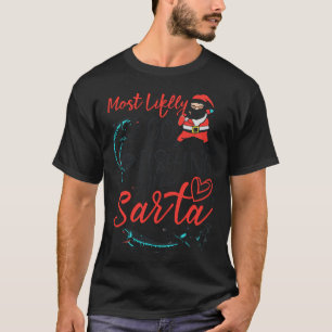 Most likely to ice fishing on christmas T-Shirt