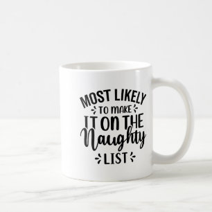 Most Likely To Make It On The Naughty List Coffee Mug