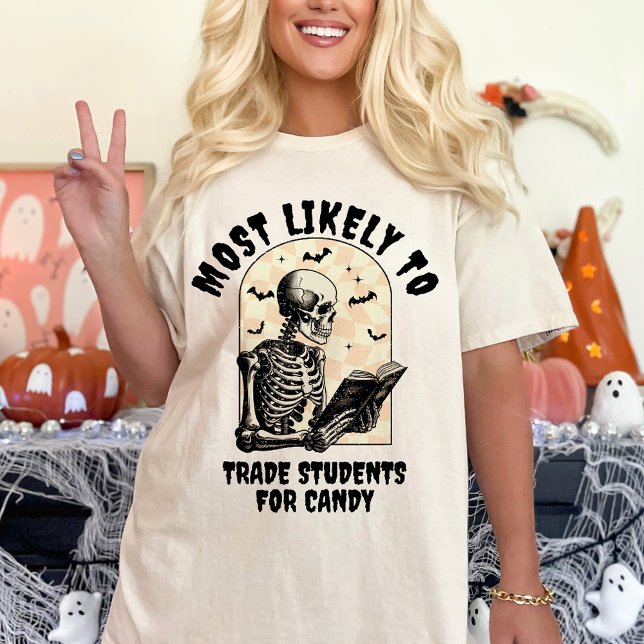 Most Likely To Matching Halloween Ghost Teacher T-Shirt (Creator Uploaded)