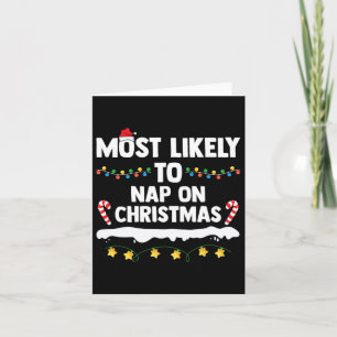 Most Likely To Offer Santa A Beer Family Matching Card
