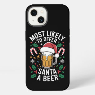 Most Likely To Offer Santa a Beer Family Matching  iPhone 13 Case