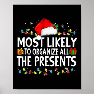 Most Likely To Organise All The Presents Family Ch Poster