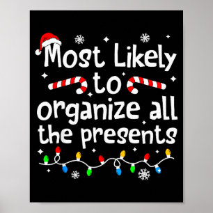 Most Likely To Organize All The Christmas Matching Poster