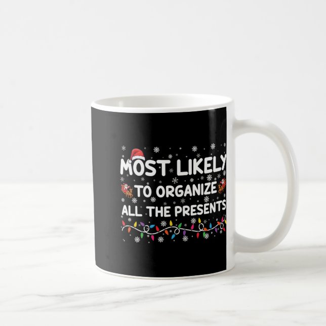 Most Likely To Organize All The Xmas Toddler T Shi Coffee Mug (Right)