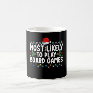 Most Likely To Play Board Games Christmas Family Coffee Mug