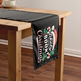 Most Likely To Read A Book On Christmas Short Table Runner