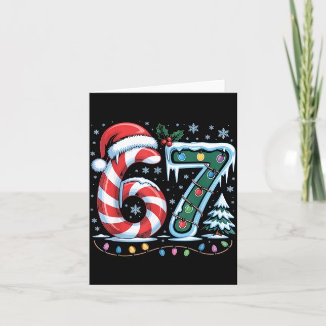 Most Likely To Say 67 Christmas Matching 7 6 Famil Card (Front)