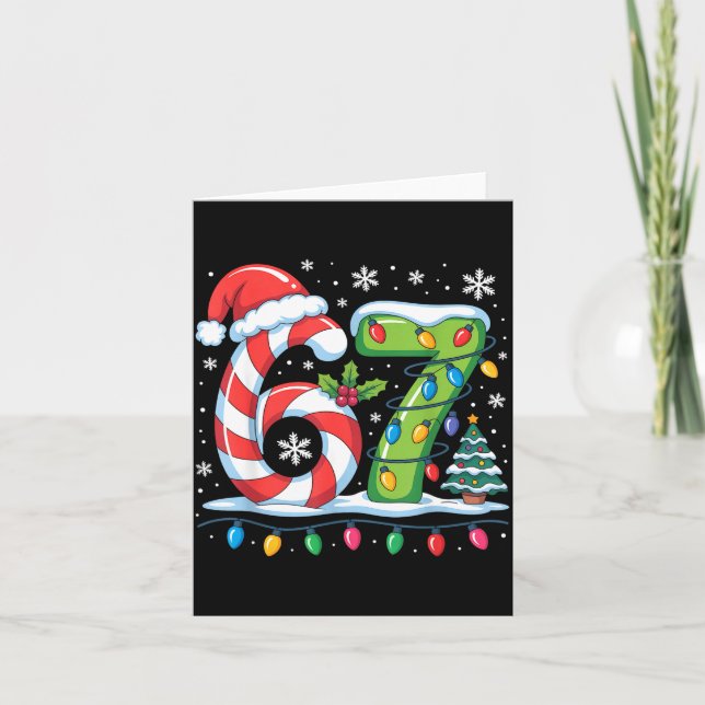 Most Likely To Say 67 Christmas Matching 7 6 Famil Card (Front)