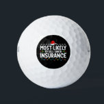 Most Likely To Sell Santa Insurance Christmas Golf Balls<br><div class="desc">Most Likely To Sell Santa Insurance Christmas</div>