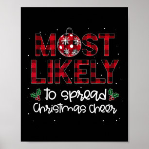 Most Likely To Spread Christmas Cheer Family Match Poster