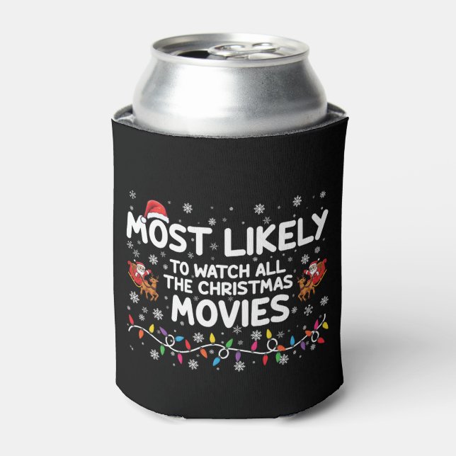 Most Likely To Watch All Christmas Movies Family  Can Cooler (Can Front)