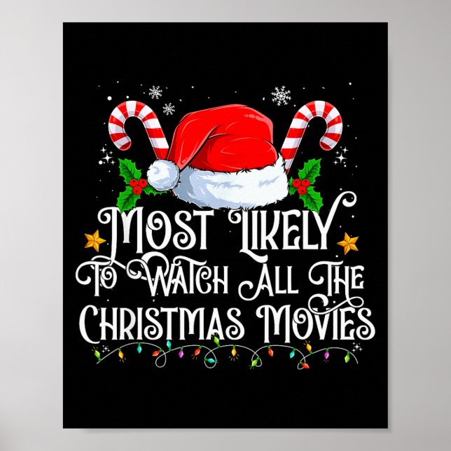Most Likely To Watch All The Christmas Movie Match Poster (Front)