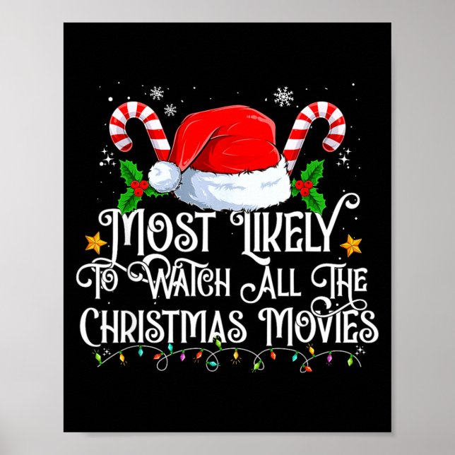 Most Likely To Watch All The Christmas Movie Match Poster (Front)