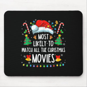 Most Likely To Watch All The Christmas Movies Fami Mouse Mat