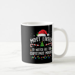 Most Likely To Watch All The Christmas Movies Matc Coffee Mug