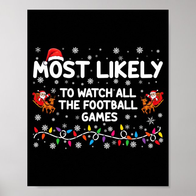 Most Likely To Watch All The Football Games _1  Poster (Front)