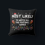 Most Likely To Watch All The Football Games  Cushion<br><div class="desc">Most Likely To Watch All The Football Games</div>