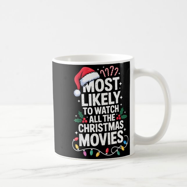 Most Likely Watch All Christmas Movies Lovers Humo Coffee Mug (Right)