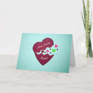 Most loved Aunt! Holiday Card