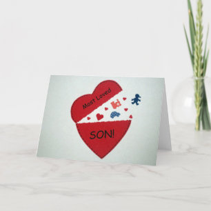 Most loved Son! Holiday Card
