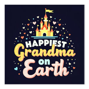 Most Magical Grandma, Fantasy Castle  Photo Print