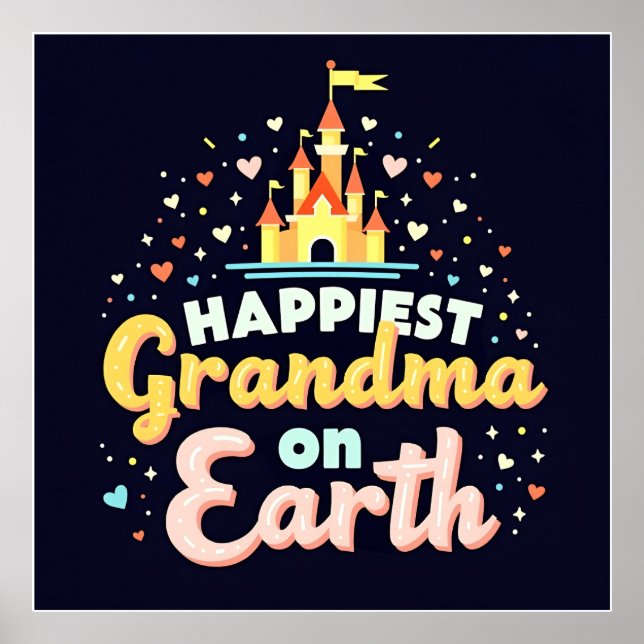 Most Magical Grandma, Fantasy Castle  Poster (Front)