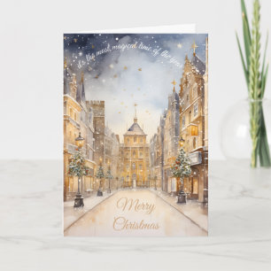 Most Magical Time of the Year Gold Christmas Cards