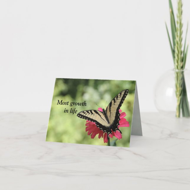 Most of the Growth Comes When Least Expected Card (Front)