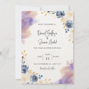 Most ONEderful Time of the Year Winter Birthday Invitation