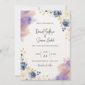 Most ONEderful Time of the Year Winter Birthday Invitation