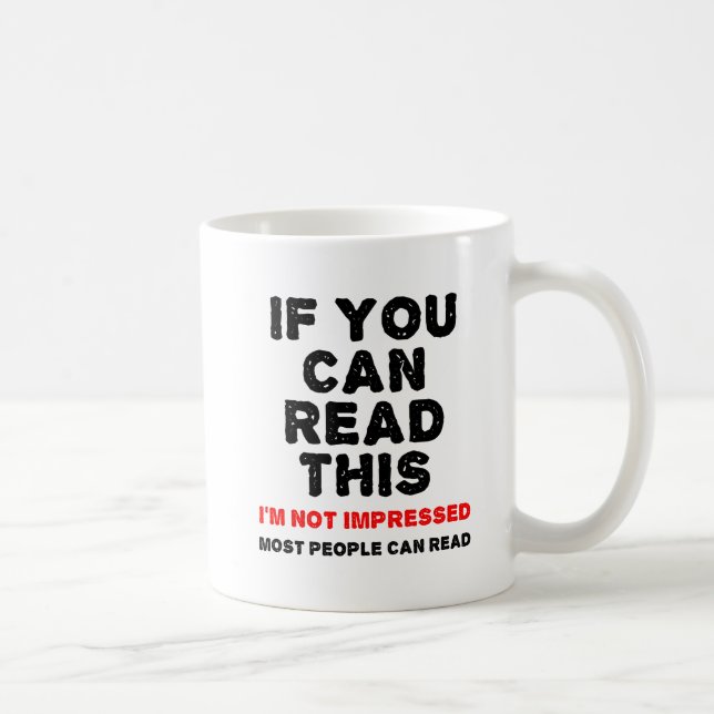 Most People Can Read Funny Mug (Right)