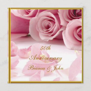 Most Popular and Elegant 50th Anniversary Invitation