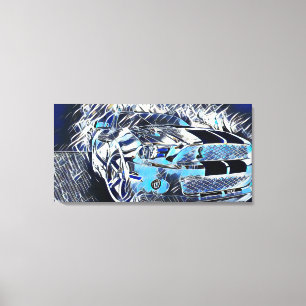 Most Popular Mustang Abstract Acrylic Medium Paint Canvas Print